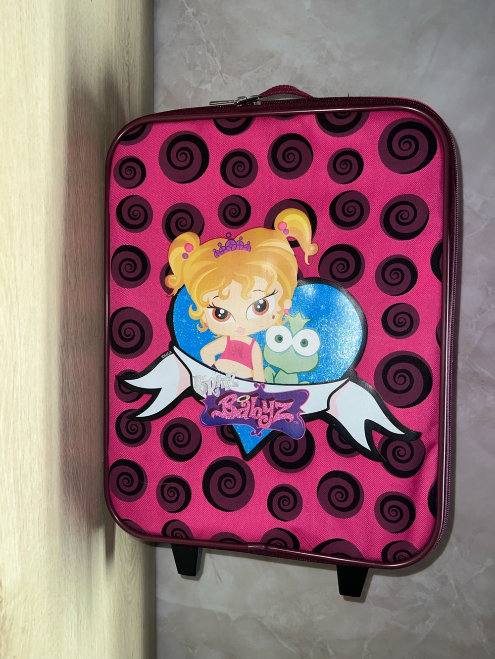 Bratz Rolling Suitcase Carry-On Travel Bag Pink Y2K MGA Luggage